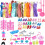 85Pcs για Barbie Doll Φορέματα Παπούτσια Κοσμήματα Ρούχα Set Αξεσουάρ κορίτσι δώρο 1