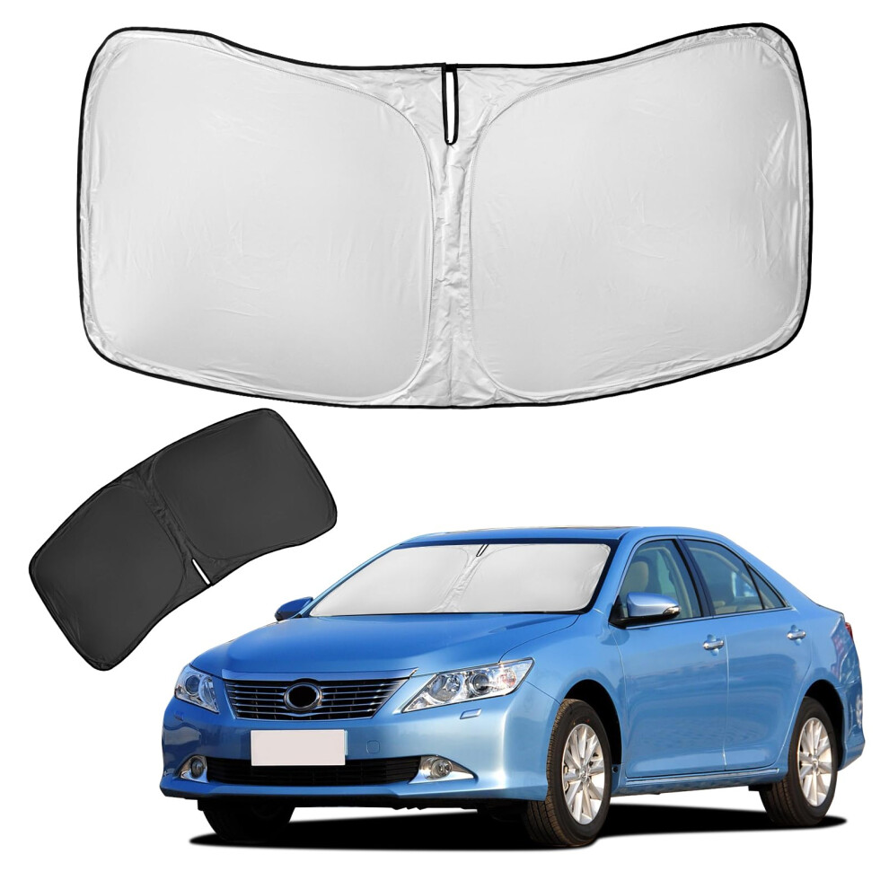 For Toyota Camry Sun Shade Sunshade Windshield Cover - 4 Layers Front Window Shade For Camry 2012-2017 Custom Fit Sun Visor - 240T Retractable Shade B 618202364259