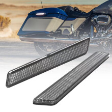 AILMOTO Satteltaschen-Reflektoreinstze, schwarze Reflektoren, kompatibel mit Harley Davidson 20142024, Street Glide Electra Glide Road Glide Road K