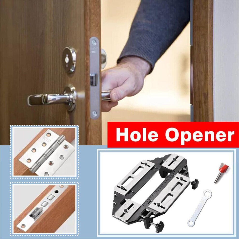 Plate Router Bit Woodworking Slotting Locator Wooden Door Hinge Jig Lock