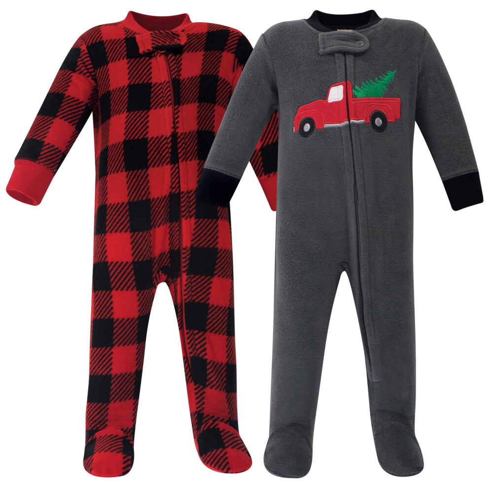 Sapin de Noël unisexe en polaire pour bébé Hudson Baby, 3 à 6 mois, US
