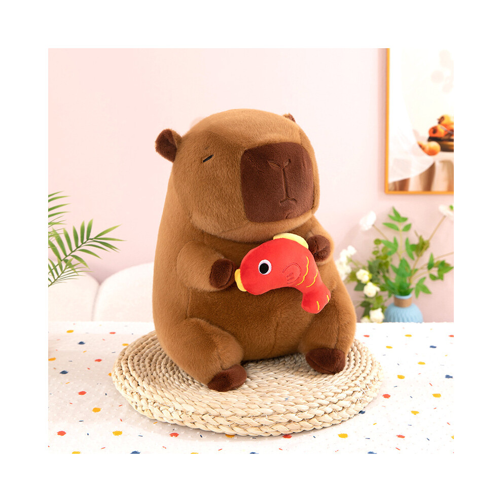 (Fish, 50cm) Capybara Fortune Tree Chef Plush Toy Koi Fish French Fries Kids Gift Backpack-image-OPC-PGHFVDR-NEW