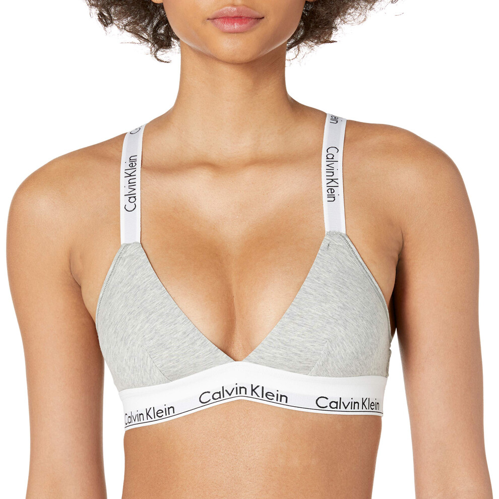 Calvin Klein Women's Modern Cotton Unlined Triangle Crossback Bralette