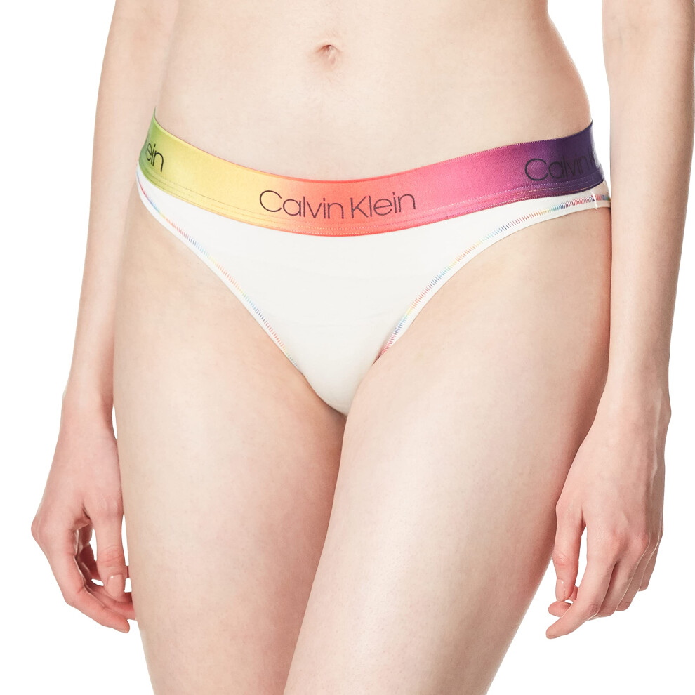 Calvin Klein Women's Pride Modern Cotton Bikini Panty  White Gradient