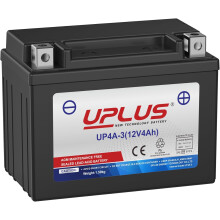 UPLUS Motorcycle Battery UP4A-3 Replacement for YB4L-B 12V 4Ah Maintenance Free SLA Powersport Batteries Replacement for CB4L-B,YB4LB,