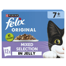 FELIX ORIGINAL Pouches 7+ Mixed Selection in Jelly ( 12pk × 85g )× 4