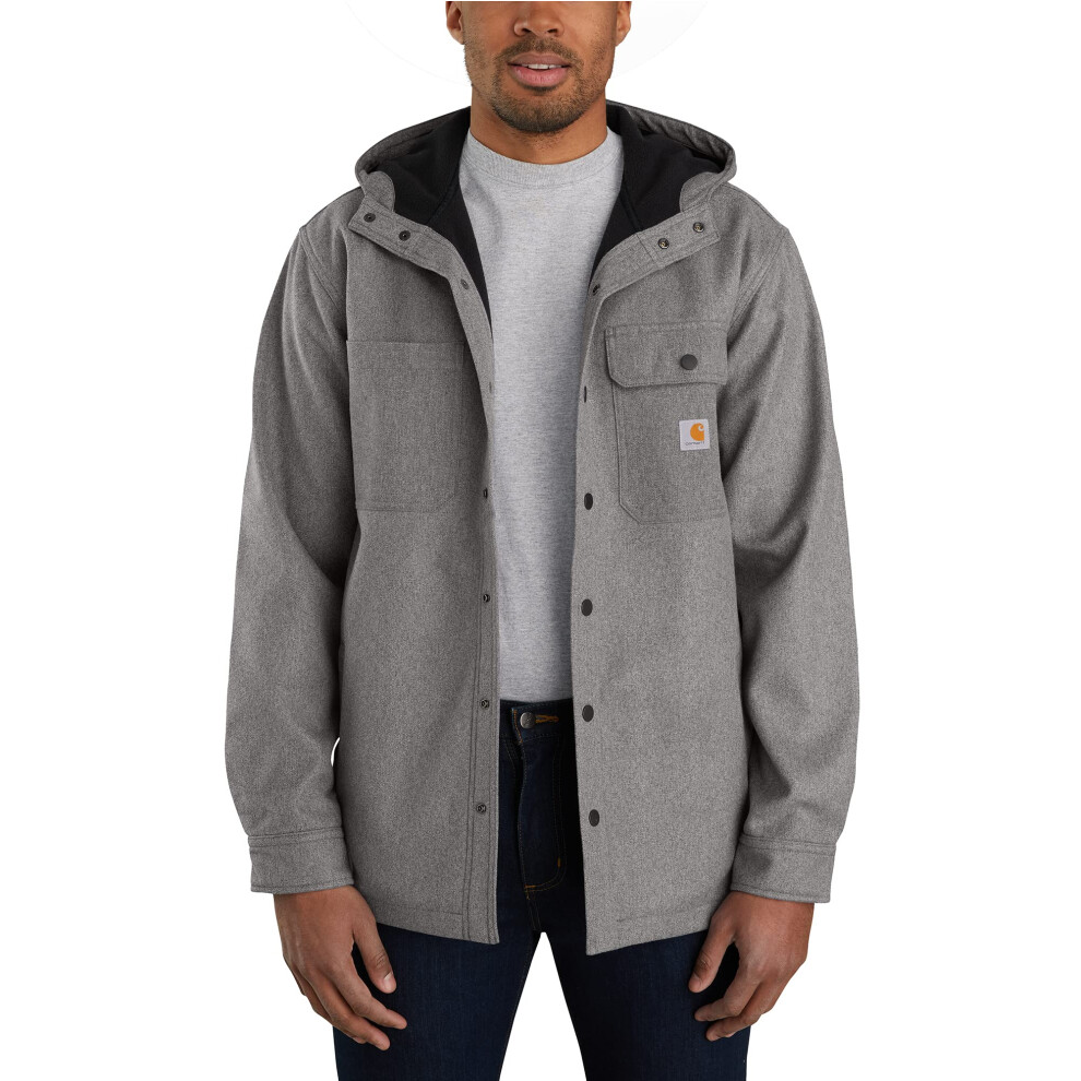 Carhartt mens Rain Defender Relaxed Fit Heavyweight Hooded Jacket Shir
