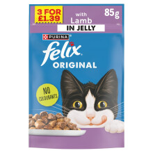 FELIX Original Lamb in Jelly Wet Cat Food ( 85g × 24 )