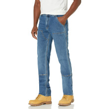 Carhartt Herrars Avslappnad Rak Rugged Flex Dubbel Framsidan Denim Dungaree, Tahoe, W36 x L32
