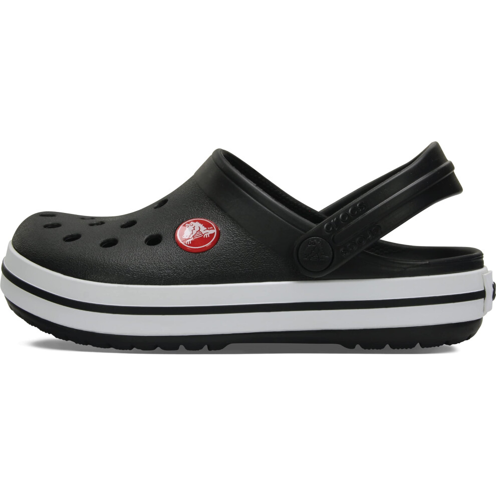 Crocs Unisex-Child Crocband Clogs (Todder Shoes)  Black  5 Toddler