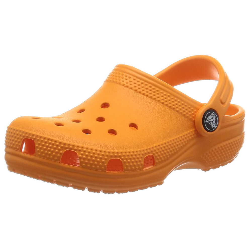 crocs Kids Unisex classic clog (Toddler) Orange Zing 8 Toddler M