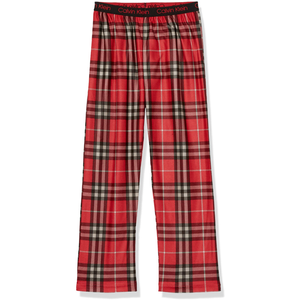 Calvin Klein Boys' Super Soft Brushed Micro Pajama Sleep Pant  Scotch