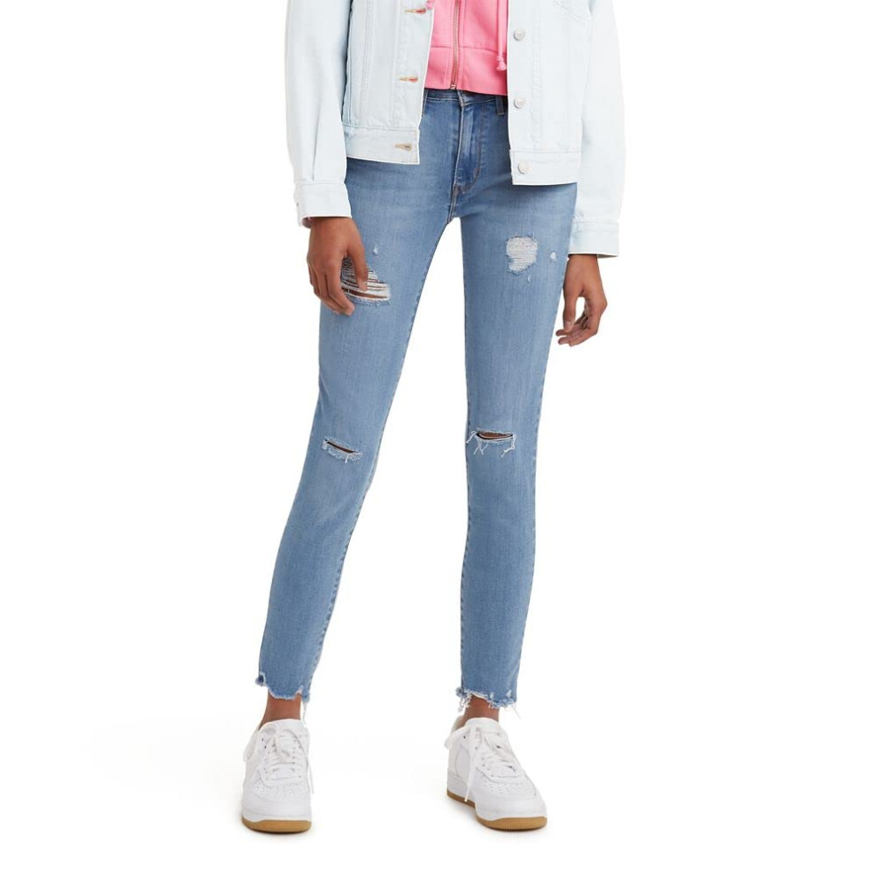 Levi's Women's 721-High Rise Skinny-Jeans  Medium Indigo Worn in  25 Regular