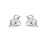 Pandora Pandora Infinity Knot Stud Earrings With Pearls 1