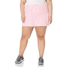 adidas Women's Plus Size Essentials Linear French Terry Shorts Clear
