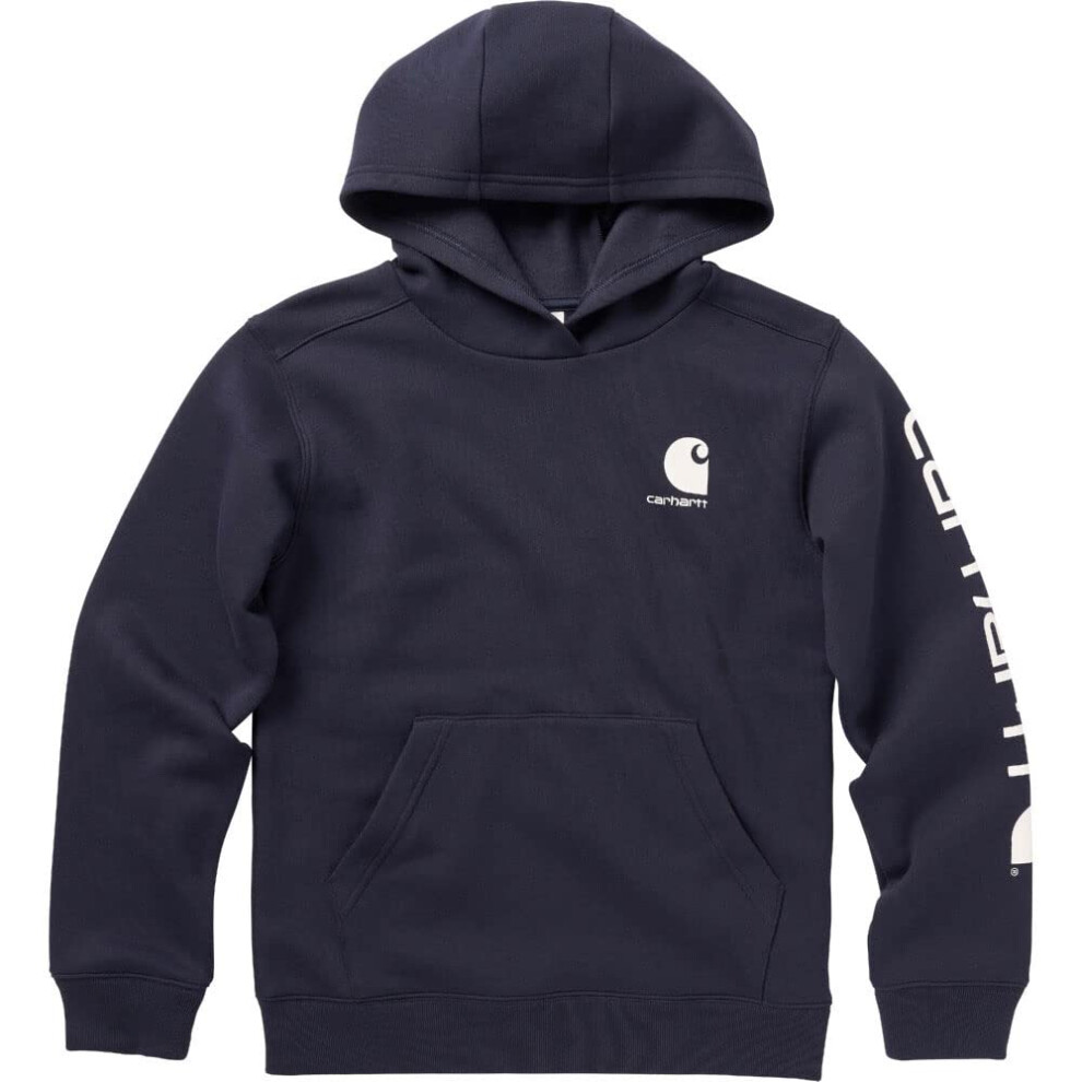 Carhartt Boys' Long Sleeve Hooded Sweatshirt  Navy Blazer  5