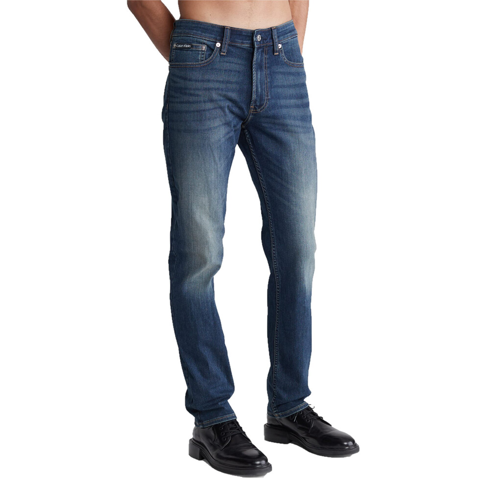 Calvin Klein Men's Slim High Stretch Jeans  Avedon Dark  38W x 32L