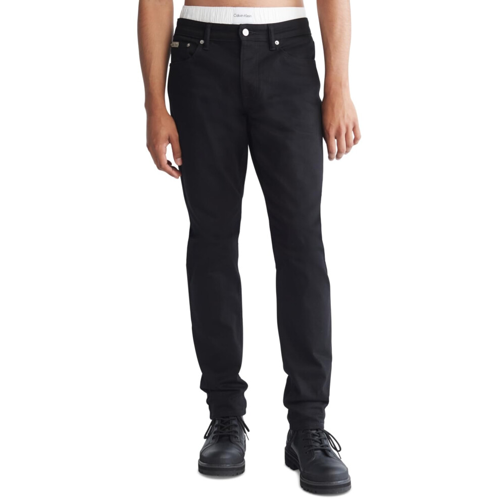 Calvin Klein Men's Slim Fit Jeans  Forever Black  34W x 32L
