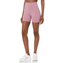 adidas Women's Yoga Studio Five-Inch Short Tights Wonder Orchid Smal