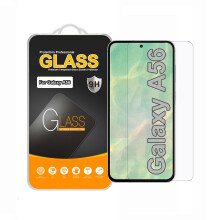 Tempered Glass Screen Protector for Samsung Galaxy A56 - 9H Hardness, Oleophobic Coating, Easy Install, Curved-Edge Fit (Not Edge-to-Edge)