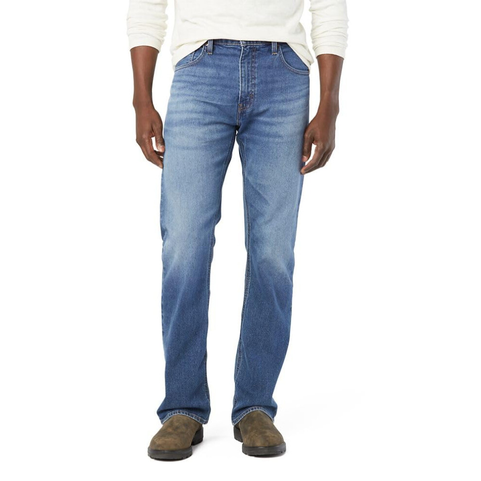 Levi Strauss Signature Gold Men's Big & Tall Bootcut Fit Jeans  Cinder Peak  44W x 30L
