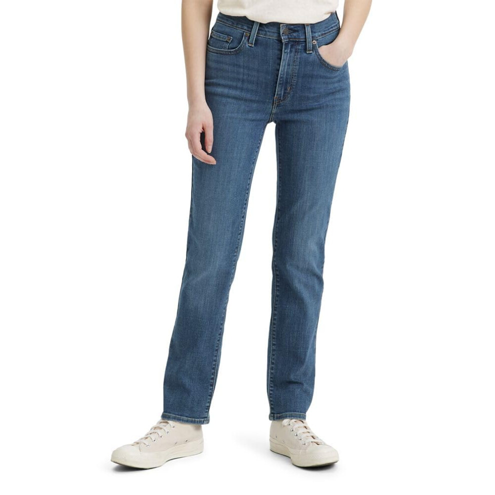 Levi's Women's 724 High Rise Straight Jeans Also Available in Plus  Way Way Back  25 Short