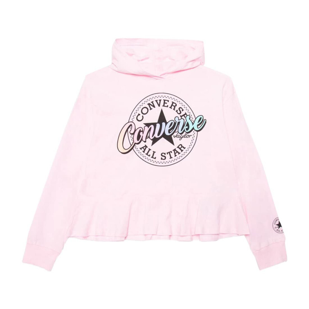 Converse Relaxed Peplum Pullover Girls Active Hoodies Size S  Color: P