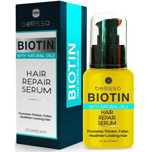 Ορός Πάχυνσης Μαλλιών Biotin για Άνδρες & Γυναίκες - Ισχυρή Θεραπεία με Φυτικά Έλαια