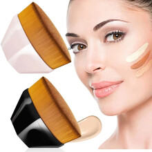 Brochas de Maquillaje Top Kabuki Hexagon Foundation Brush Brochas de Maquillaje Con Tapa Plana Brochas Para Base de Maquillaje Brush de maquiagem