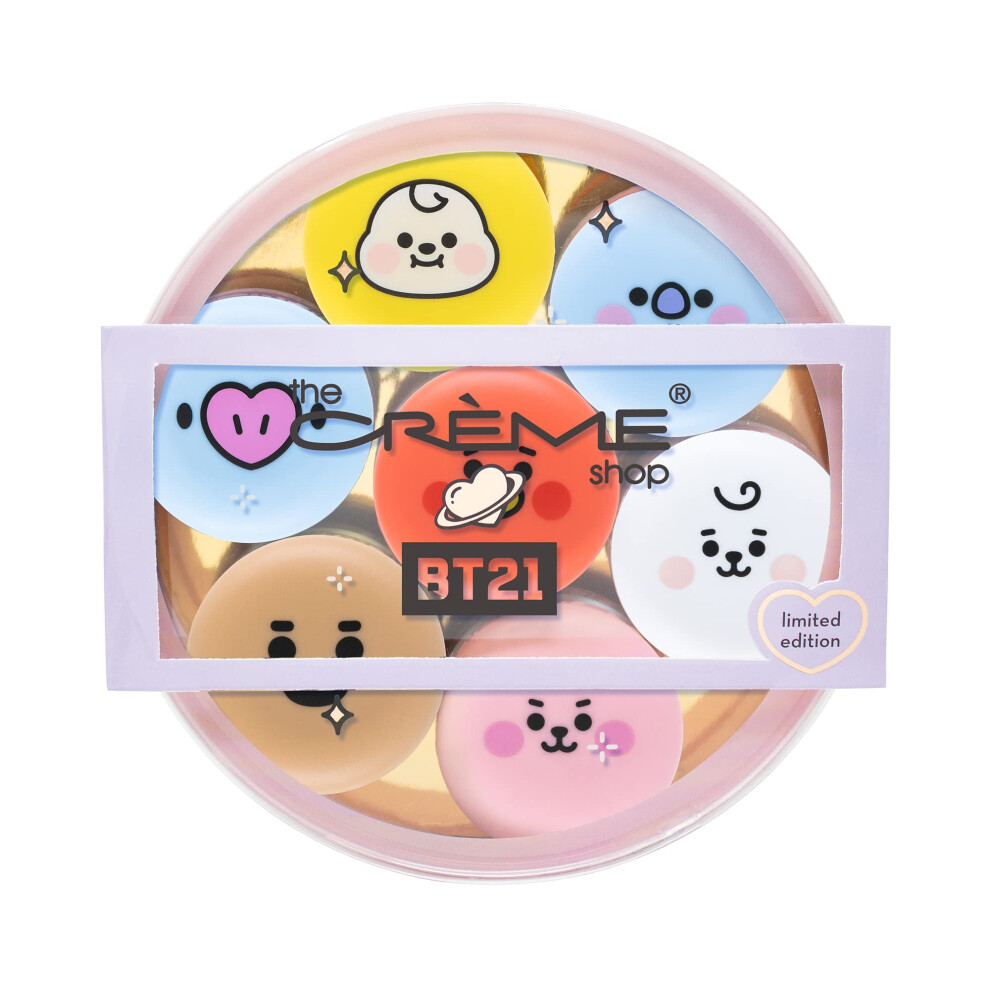 The Crme Shop Bt21 Baby Macaron Lip Balm Complete Collection Set Of 7