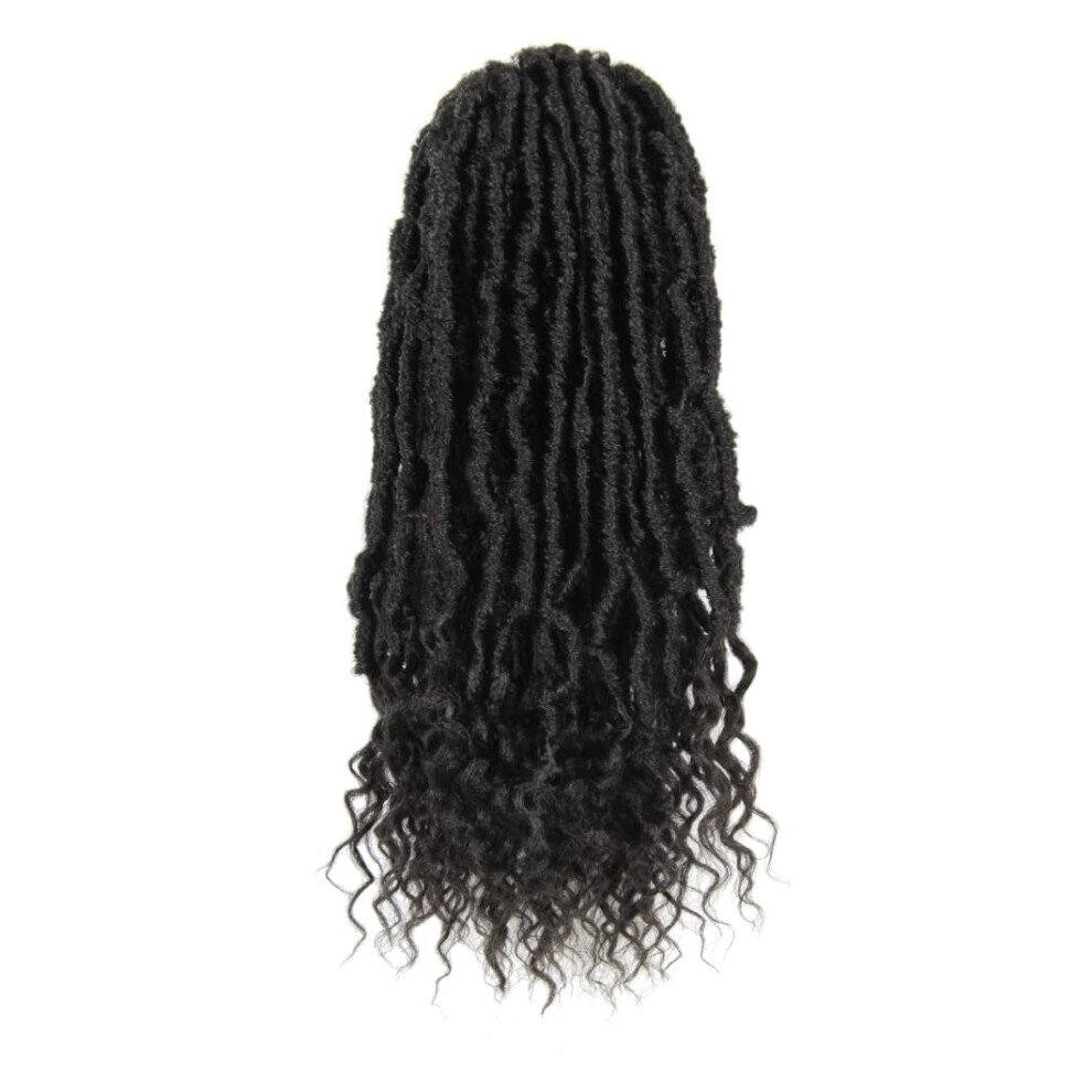 Bohobabe 14 Zoll Neue Faux Locs Mit Lockigem Ende 6 Packs Soft Locs Croche-image