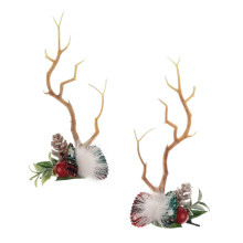 TOECWEGR Weihnachten Rentier Geweih Stirnband Haarspangen Haarreifen Mdchen Urlaub Schnheit Kopfschmuck (Christmas9680S)