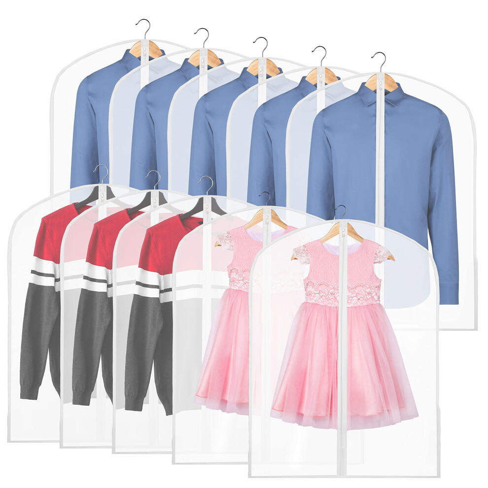 10Er-Pack - 32 Zoll GroßE, Durchscheinende KleidersäCke Von Simplehouseware Mit ReißVerschluss FüR AnzüGe, Kleider, KostüMe, Uniformen-image