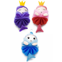 MURRI&MURRDI 3 Stck Bade-Luffa fr Kinder, weicher Kinderschwamm zum Duschen, Tier-Krperwscher fr Kinder, niedlicher Cartoon-Badeschwamm fr Kind