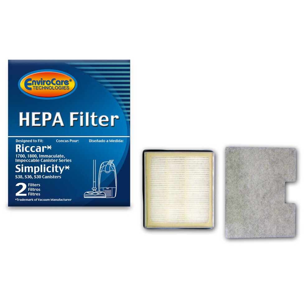 Filtro De Aspiradora Hepa De Repuesto Envirocare Dise Ado Para Adaptarse A Ricc-image