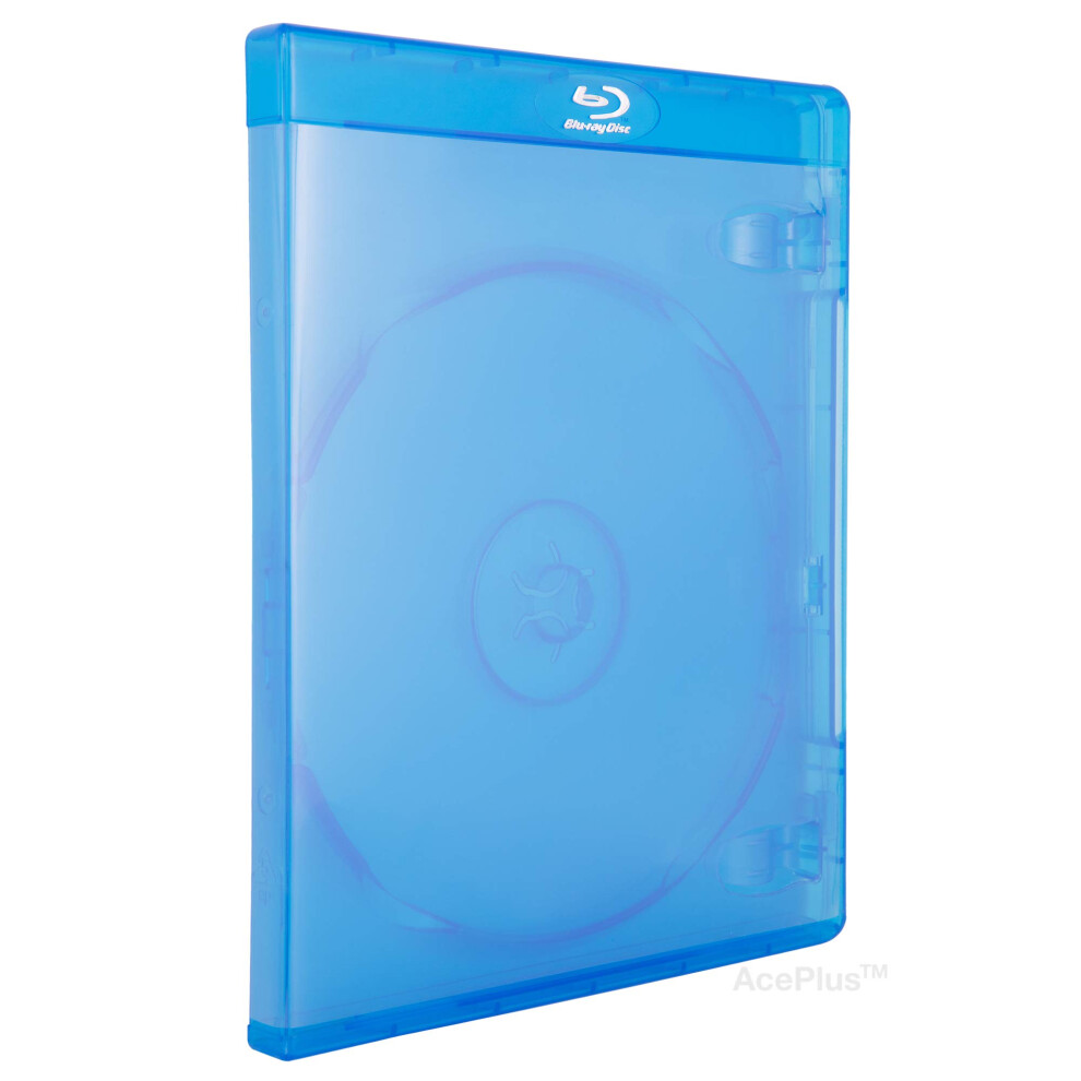 AcePlus 10 Blu-Ray Single Cases with 12mm Standard Size Thickness with Embossed Logo (10-Pack)-image-OPC-PFSXH5V-NEW