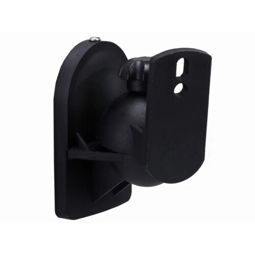 Monoprice Low Profile 7.5 lb. Capacity Speaker Wall Mount Brackets (Pair) Black