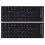 Adesivos de teclado hebraico 2pcs 1
