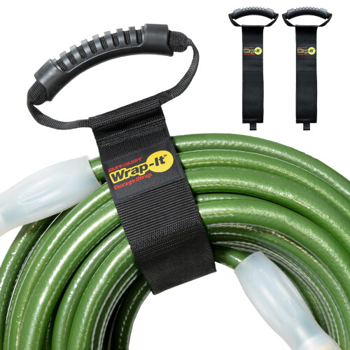 Easy-Carry Wrap-It Storage Straps - 28 (2-Pack) - Heavy-Duty Hook and