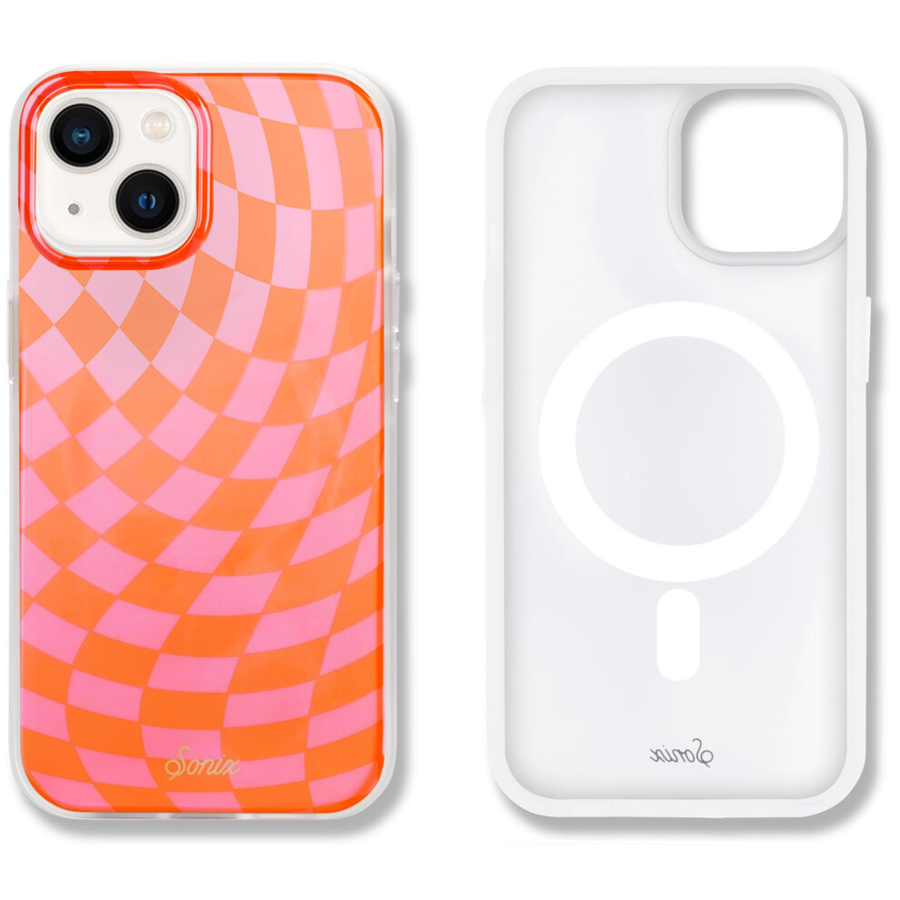 Sonix Case For Iphone 15 14 13 | Compatible With Magsafe | 10Ft Drop Tested | Checkered | Checkmate Pink 810131270650