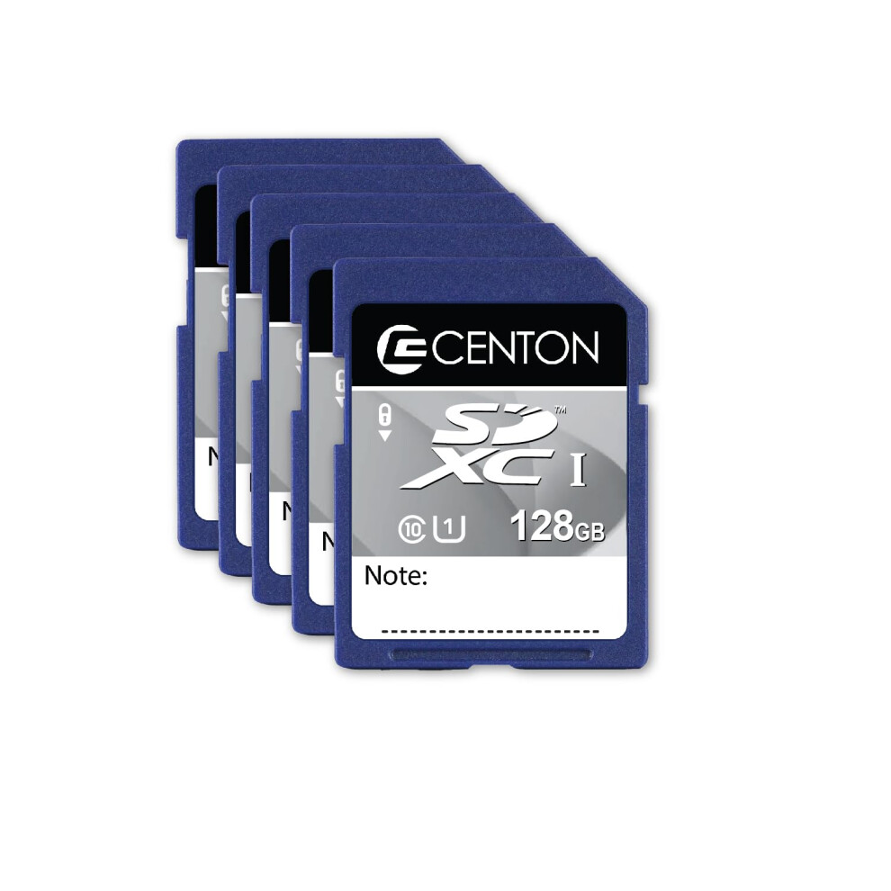 Lot de 5 cartes SDXC Centon MP UHS1 128 Go