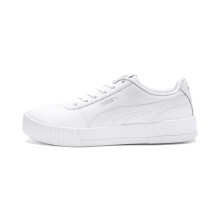 PUMA Women's CARINA L Sneaker Puma White-Puma White-Puma Silver 11