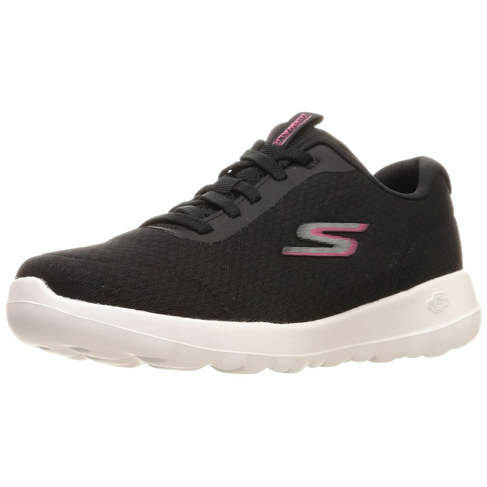 Skechers womens GO WALK JOY - ECSTATIC Black/White 12 US