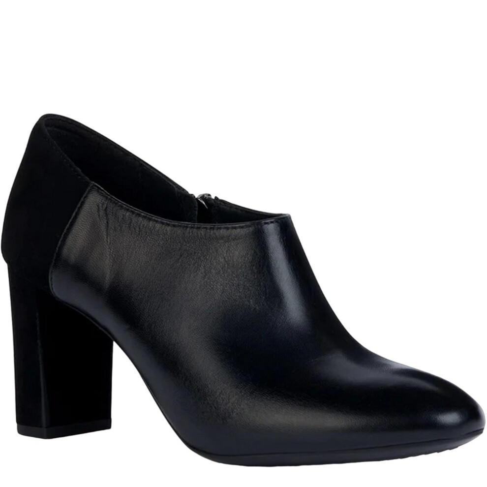 (7.5 UK, Black) Geox Womens/Ladies Pheby 80 Leather Ankle Boots