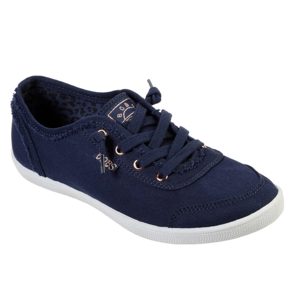 (3 UK, Navy) Skechers Womens/Ladies BOBS B Cute Shoes