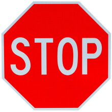 Stopbord Straat Verkeersbord 18 x 18. Een echt bord. 10 jaar garantie. 3M
