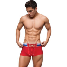 Envy Sporty Lace Up Trunk Red
