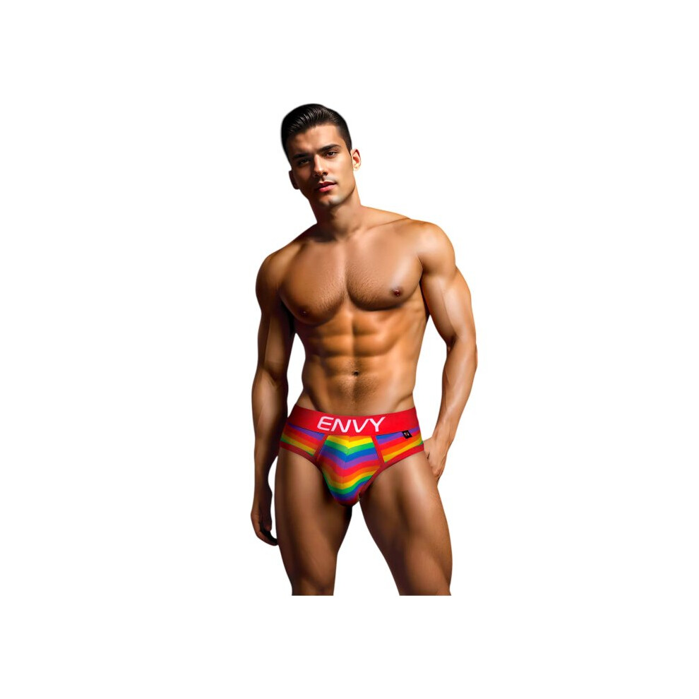 Envy Rainbow Pride Brief Red