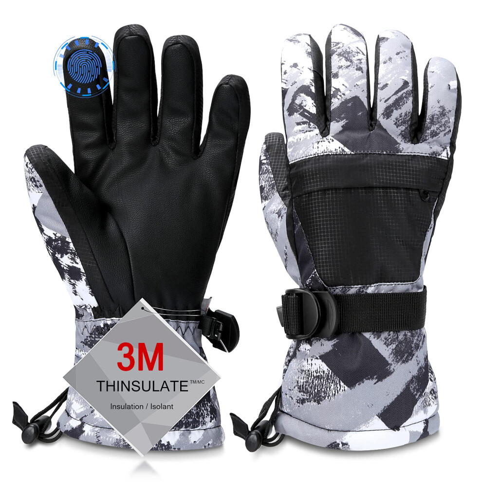 Ski Gloves  Warmest Waterproof and Breathable Snow Gloves for Cold Wea