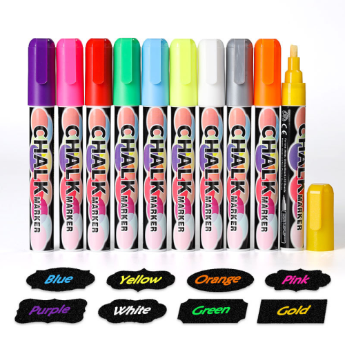 (6mm white) 8 Colors Liquid Chalk Marker Erasable Multi Colore 1